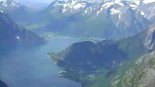 View from Slogen (1564 moh) in Sunnmøre in Norway