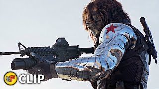 Highway Chase Scene | Captain America The Winter Soldier (2014) Movie Clip HD 4K
