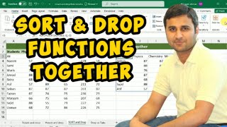 Mastering Excel Formulas: SORT Function and DROP Function Together for Data Manipulation