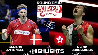 Anders ANTONSEN (DEN) vs NG KA Long Angus (HKG)[MS]R32 | Indonesia Masters 2025 Badminton