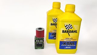 Kymco Xciting S400i cambio olio -Oil change-