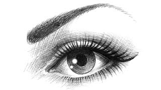 Easy Way To Draw Realistic Eyes Sketch
