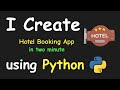 I CREATE HOTEL BOOKING APP IN 2 MIN USING PYTHON & LEARN PYTHON BY BUILDING SIMPLE PROJECTS
