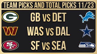 FREE NFL Picks Today 11/23/23 NFL Week 12 Picks and Predictions