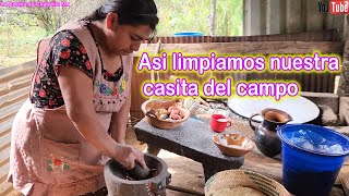 ✅😋😀En familia limpiamos nuestra parcela y disfrutamos de una comida muy deliciosa 😋🌹❤🥰😀