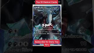 Top 10 Darkrai #Pokemon Cards #shorts