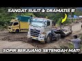 Sangat Sulit Dan Dramatis !!! Truk Trailer Berjuang Setengah Mati Di Tanjakan Batu Jomba