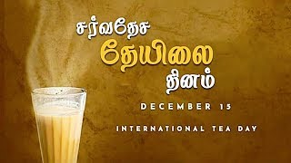 சர்வதேச தேயிலை தினம்|International Tea day|