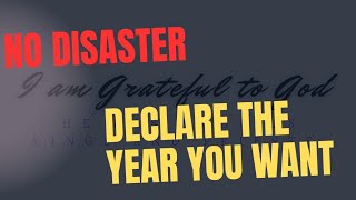 Declare no disaster.