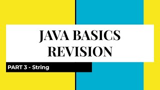 Part 3- String in Java - All you need to know