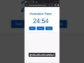How to develop Pomodoro timer using #html #css #javascript ?