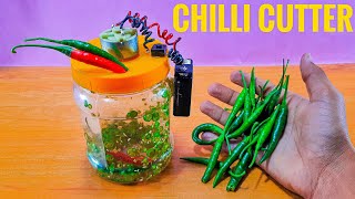 How to make Mini chili cutter machine at home