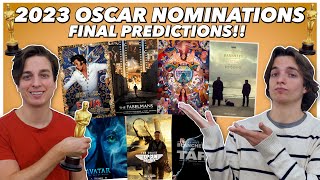FINAL 2023 Oscar Nomination Predictions!!