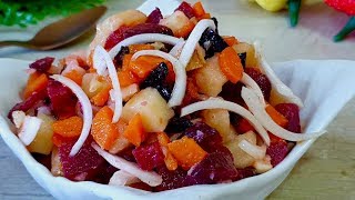 Гениально Простой и Вкусный САЛАТ из Свеклы на каждый день! Витаминный разгрузочный салат!...