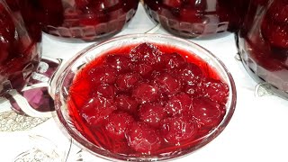 Вишневое варенье.Gilanar mürəbbəsi.🍒Tumsuz albalı mürəbbəsi.cherry jam