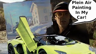Winter Painting Tips | Plein Air Painting In The Car | Pochade Box