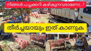 മൈസൂർ പച്ചക്കറി മാ൪കററ്/RMC vegetable market Mysore #mysore  #albinjohny #truckingtravles #part01