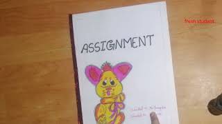 Assignment எப்படி எழுதலாம்/Assignment எழுதும் முறை@fresh student