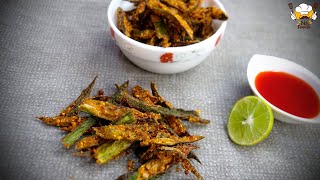 Kurkuri Bhindi Fry |Crispy Fried Ladies Finger | Side Dish Recipe !!