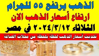 اسعار الذهب اليوم | سعر الذهب اليوم الثلاثاء 2024/3/12 في مصر