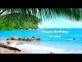 happy birthday hawaiian island style key of c major karaoke with lyrics tropical island feel