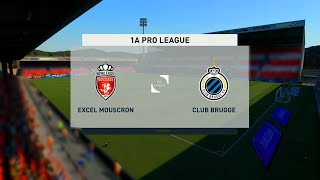 Mouscron vs Club Brugge | Belgian Pro League (28/11/2020) | Fifa 21