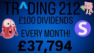 Trading 212 £100 EVERY MONTH in Dividends?!?  | The Journey so far.. | £37,000+ Dividend Portfolio