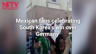 Germany VS South Korea : Mexican fans celebrating South Korea's win over Germany in FIFA WORLD CUP
