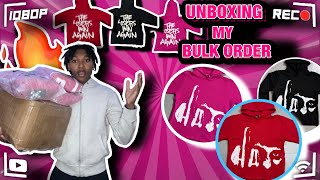 UNBOXING MY CLOTHING BRAND BULK ORDER 🔥/ VLOG!!!!