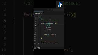PHP For Loop Explained with Break Jump Statement Part 1 | urdu/hindi | #php #BreakStatement #learn