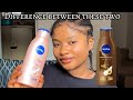 Nivea even & radiant even glow lotion vs Nivea radiant & beauty advanced care lotion| best Nivea