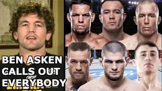 Ben Askren Calls Out GSP, Khabib, Conor McGregor, Nate Diaz, Colby, Till, Masvidal After Joining UFC
