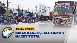 Banjir Rendam Jalan Nasional Pantura Demak - [Metro Hari Ini]