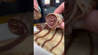 Ce poate fi mai bun decăt o clătită pufoasă doar cu nutella de la La Clătite🤤😍 #viralvideo #foryou