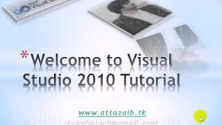 Visual Studio 2010 introduction1n tutorial