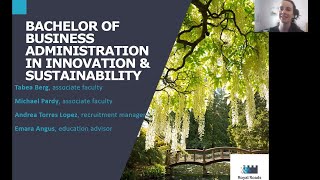 Bachelor of Business Administration (BBA) in Innovation and Sustainability