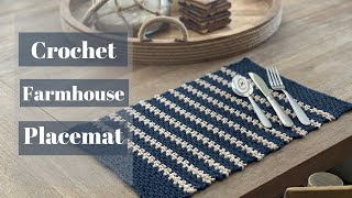 Left Handed Farmhouse Placemat Tutorial