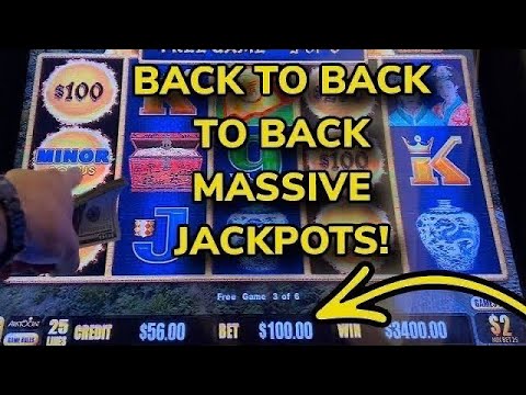 Back To Back Massive Jackpots Dragon Link Youtube