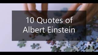 10 Quotes of Albert Einstein