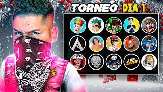 HOY JUGAMOS TORNEO DE INFLUENCERS , THEDONATO , DEJAVU , JEANKI Y MAS!!  DIA 1 !! FREE FIRE