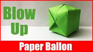 How to Make Paper Balloon that Blows Up | DIY Water Bomb (Ball) | Origami Fun | Craft for Kids
