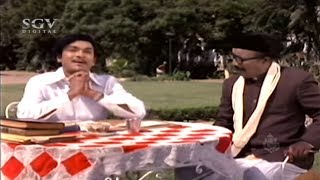 Dr Rajkumar Forget \u0026 Mistaken Balakrishna as Professor | Best Comedy Scenes of Kannada Movies