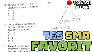 (New 2025) TES MATEMATIKA MASUK SMA FAVORIT‼️ PART 2