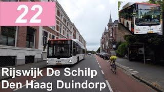 HTM lijn 22: Rijswijk de Schilp - Den Haag Duindorp | Omleiding | HTM 1014 | 2024