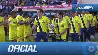 Homenaje al juvenil del Villarreal CF por ganar la Copa de Campeones juvenil