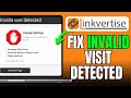 How To Fix Invalid Visit Detected Linkvertise