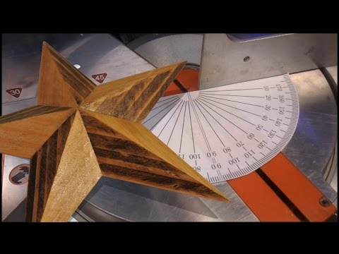 Geometry of a 3D wooden star Geometry of a 3D wooden star