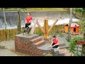 Building Brick Steps And Make Wooden Stairs - Building One-pole Cabin. Ly Hoang Linh