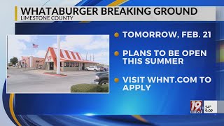 Whataburger Breaking Ground in Athens