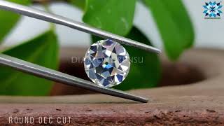 2.06 CT Round Old European Cut Colorless Loose Moissanite | Forever One | True Diamond Altenatives